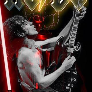 Angus Young iPhone wallpaper