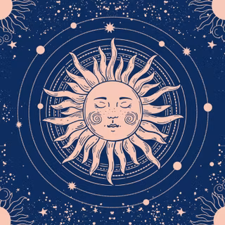Boho sun wallpaper