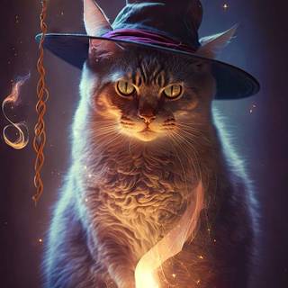 Halloween cat iPhone wallpaper