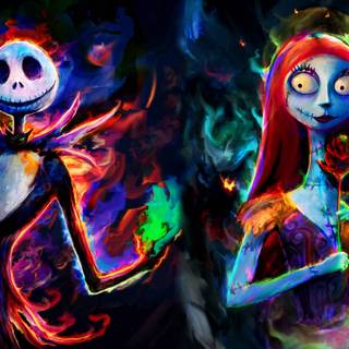 Zero and Sally and Jack wallpaper