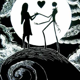 Zero and Sally and Jack wallpaper