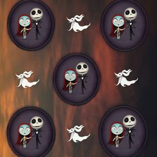 Zero and Sally and Jack wallpaper