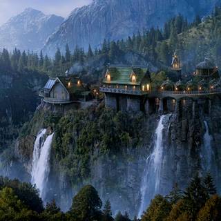 Hobbit Rivendell wallpaper