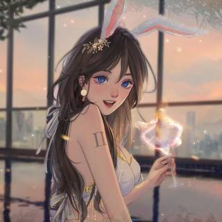 Windows 11 anime girl wallpaper