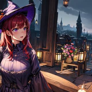Halloween girl 4k wallpaper