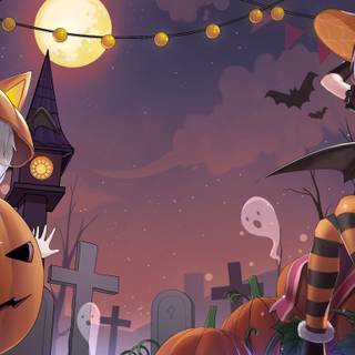 Halloween girl 4k wallpaper