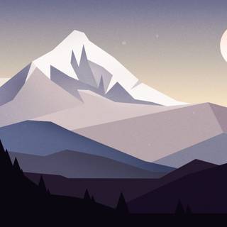 Minimal mountain 1920x1080 wallpaper