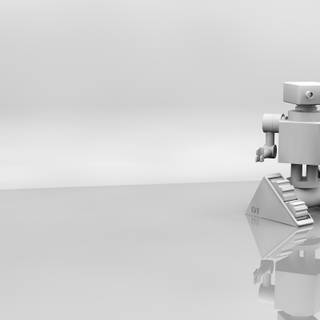 Minimalist robot wallpaper