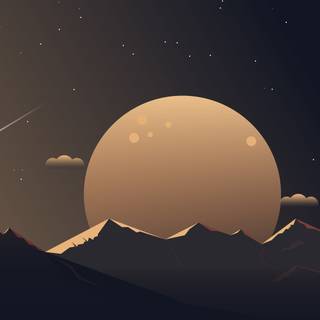 Minimal mountain 1920x1080 wallpaper