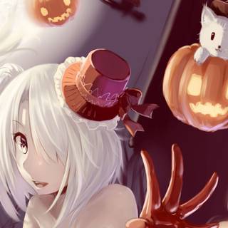 Halloween girl 4k wallpaper