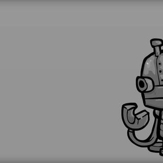Minimalist robot wallpaper
