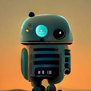 Minimalist robot wallpaper