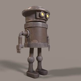 Minimalist robot wallpaper