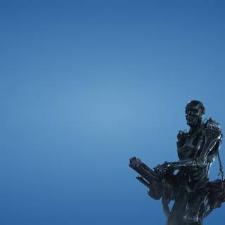 Minimalist robot wallpaper