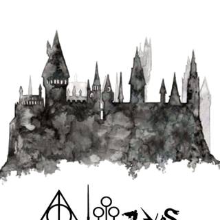 Harry Potter illustration wallpaper