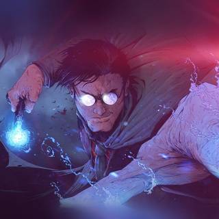 Harry Potter illustration wallpaper