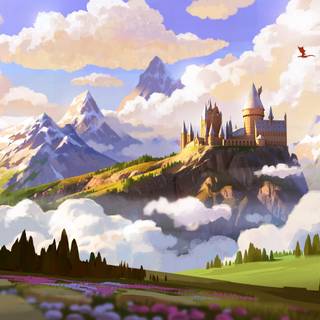 Harry Potter illustration wallpaper