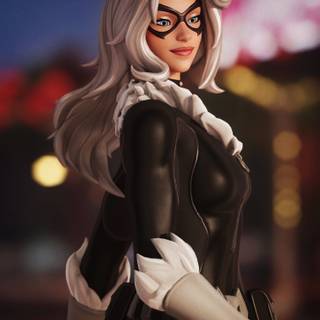 Black Cat Fortnite wallpaper
