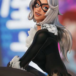 Black Cat Fortnite wallpaper