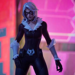 Black Cat Fortnite wallpaper