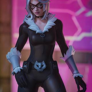Black Cat Fortnite wallpaper