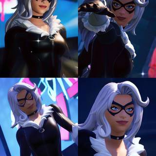 Black Cat Fortnite wallpaper