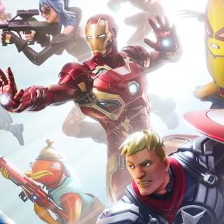 Iron Man MK 45 Fortnite wallpaper