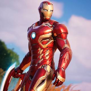 Iron Man MK 45 Fortnite wallpaper