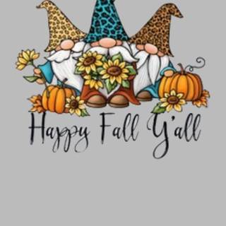 Autumn gnome phone wallpaper