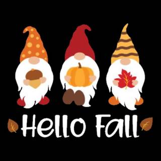 Autumn gnome phone wallpaper
