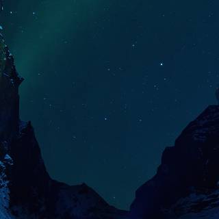 Winter dark landscape wallpaper