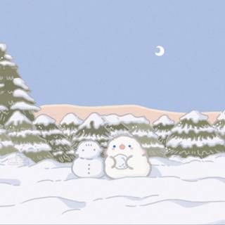 Laptop cute winter wallpaper