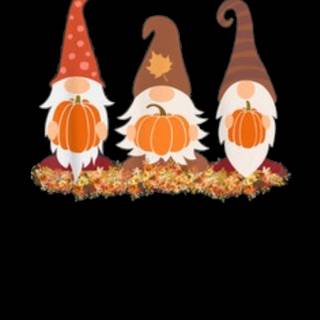 Autumn gnome phone wallpaper