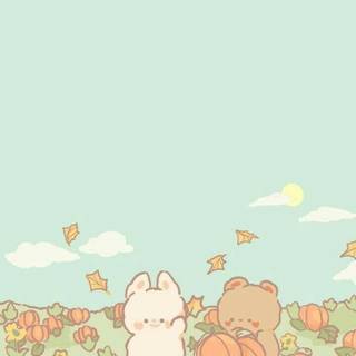 Cute Kawaii autumn wallpaper