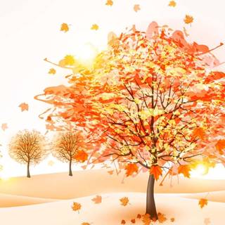 Cute Kawaii autumn wallpaper