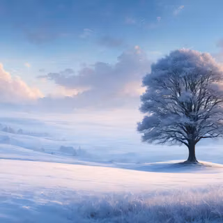 Winter dark landscape wallpaper