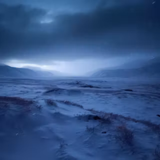 Winter dark landscape wallpaper
