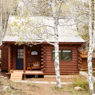 Autumn cabin desktop wallpaper