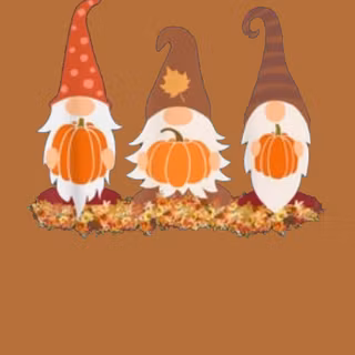 Autumn gnome phone wallpaper