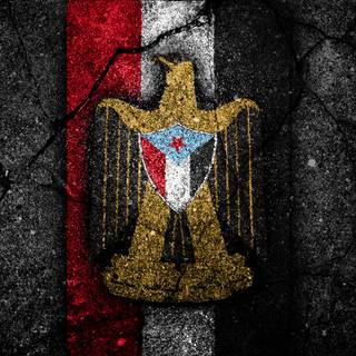 Yemen flag map wallpaper