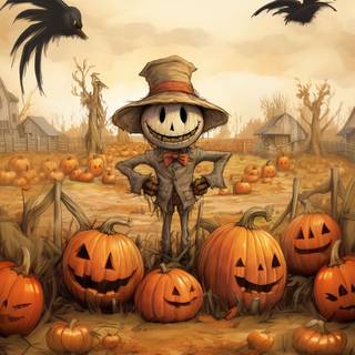 Aesthetic scarecrow wallpaper