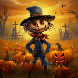 Aesthetic scarecrow wallpaper