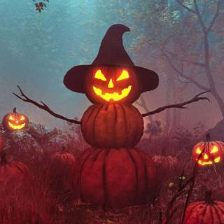 Aesthetic scarecrow wallpaper