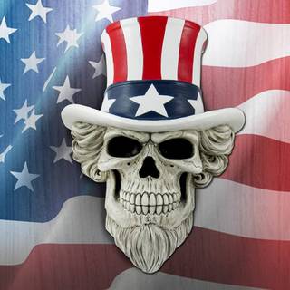 Uncle Sam skeleton wallpaper