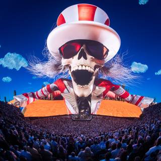 Uncle Sam skeleton wallpaper