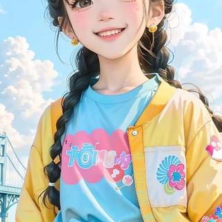 Cartoon portrait wallpaper