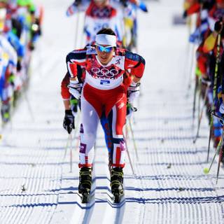 Ski racing wallpaper