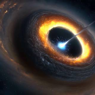 Black hole PC wallpaper