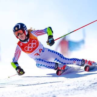 Ski racing wallpaper