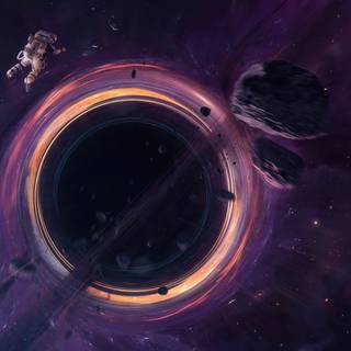 Black hole PC wallpaper